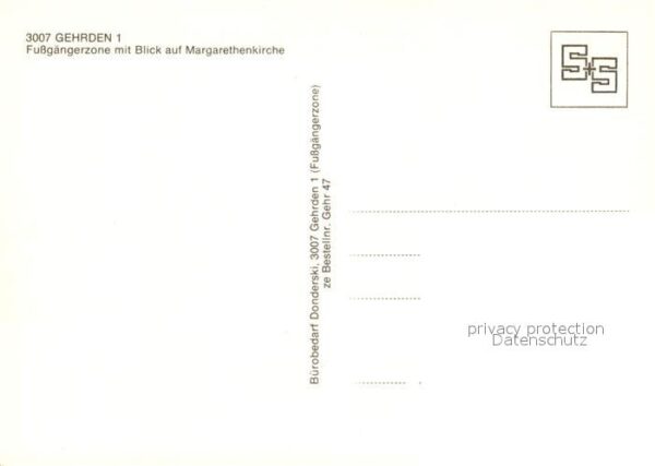 Gehrden Hannover Fussgaengerzone Blick auf Margarethenkirche – Bild 2