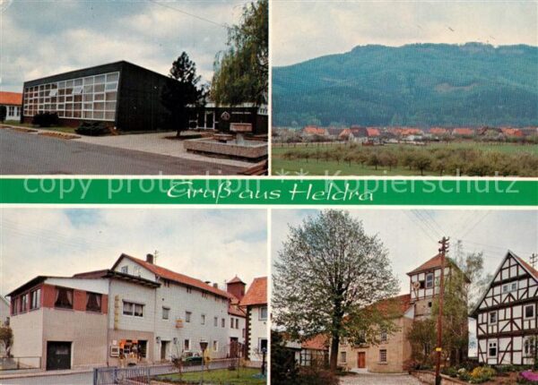Heldra Schule Ladengeschaeft Fachwerkhaus Landschaftspanorama