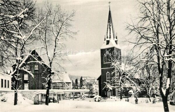 Braunlage Heinrich Jasper Platz Kirche Winterimpressionen