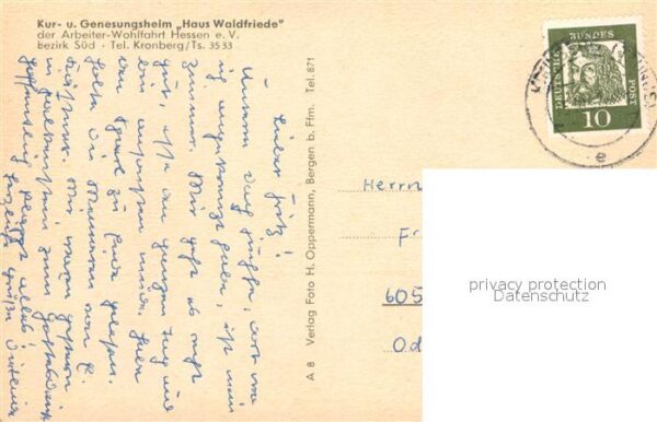 Kronberg Taunus Kurheim Genesungsheim Haus Waldfriede der AWO Hessen – Bild 2