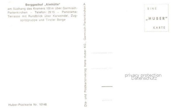 Garmisch-Partenkirchen Berggasthof Almhuette am Suedhang des Kramer Ammergauer A – Bild 2