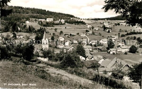 St Englmar Ortsansicht mit Kirche