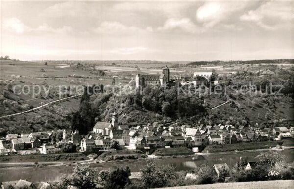 Rothenfels Unterfranken Panorama Blick zur Burg Rothenfels