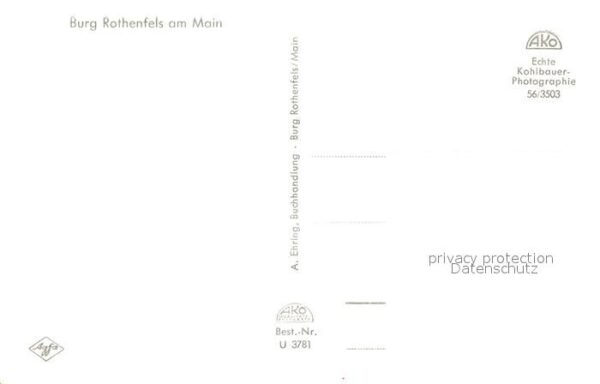 Rothenfels Unterfranken Panorama Blick zur Burg Rothenfels – Bild 2