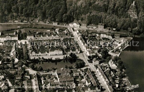 Bad Karlshafen Solbad Weserbergland Fliegeraufnahme