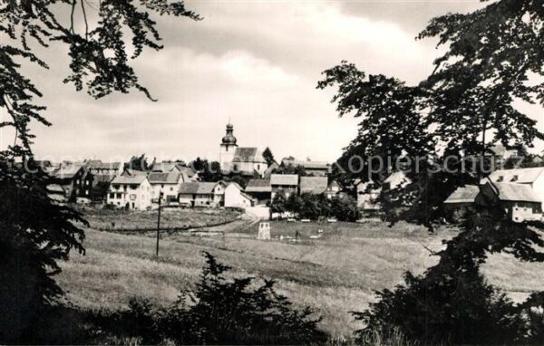 Vielbrunn Ortsansicht Hoehenluftkurort mit Kirche