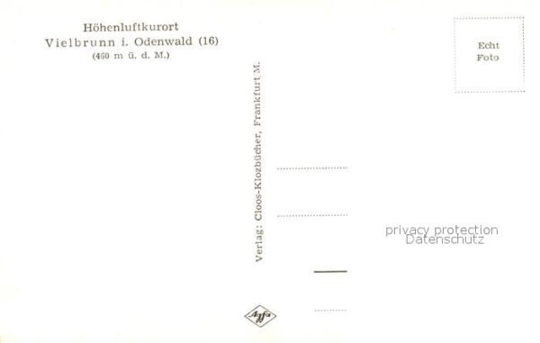 Vielbrunn Ortsansicht Hoehenluftkurort mit Kirche – Bild 2