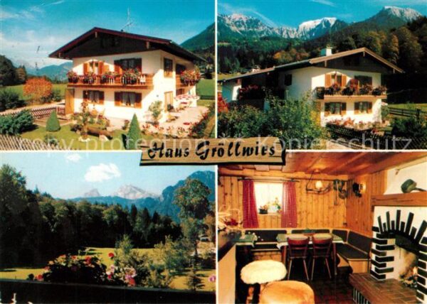 Koenigssee Gaestehaus Pension Haus Groellwies Landschaftspanorama Alpen