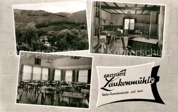 Lauxburg Wispertal Gaststaette Laukenmuehle Landschaftspanorama