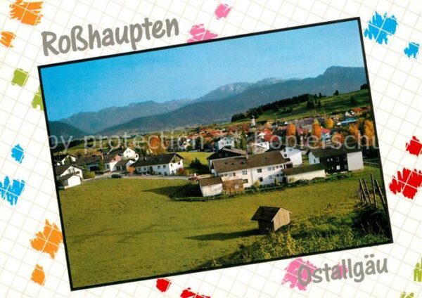 Rosshaupten Forggensee Gesamtansicht mit Alpenpanorama