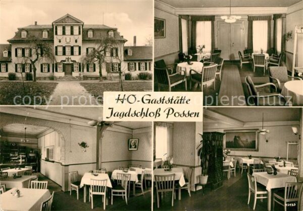 Sondershausen Thueringen HO Gaststaette Jagdschloss Possen