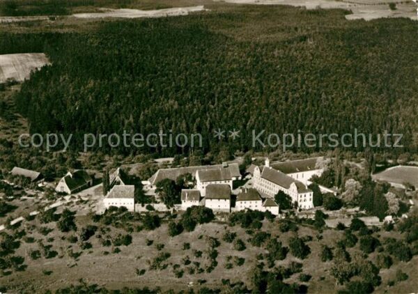 Kirchberg Sulz Neckar Berneuchener Haus und Domaene Fliegeraufnahme
