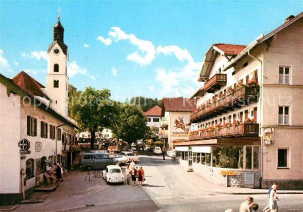 Bad Kohlgrub St Martin Strasse und Hotel Post