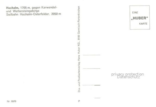 Garmisch-Partenkirchen Hochalm gegen Karwendel und Wettersteingebirge Seilbahn W – Bild 2
