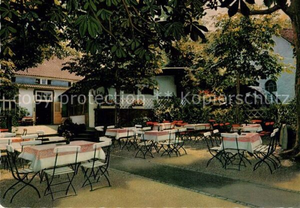 Zell Bensheim Ausflugslokal Vetters Muehle Gartenterrasse