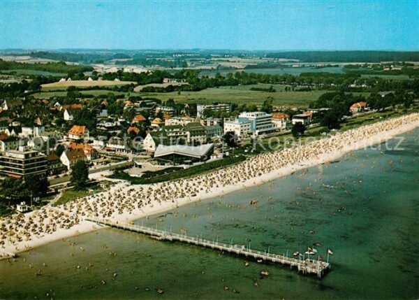 Scharbeutz Ostseebad Strandhotel Moeding Hotels Strand Seebruecke Fliegeraufnahm