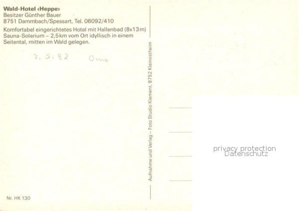 Dammbach Waldhotel Heppe im Spessart – Bild 2