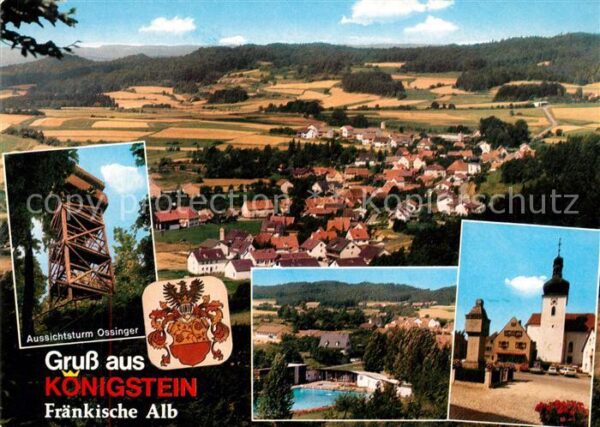 Koenigstein Oberpfalz Panorama Erholungsort Fraenkische Schweiz Aussichtsturm Os