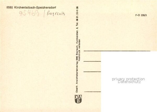Kirchenlaibach-Speichersdorf Kirche Gebaeude Landschaftspanorama Motorflugzeug F – Bild 2