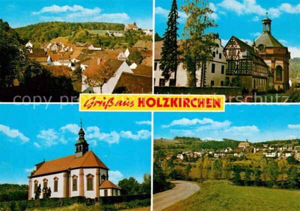 Holzkirchen Unterfranken Ortsansichten Kirche Hotel Benedictushof ehem. Benedikt