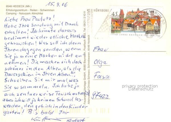 Heideck Strassenpartien Fachwerkhaus Brunnen Kirche Freibad Kapelle Selingstadt – Bild 2