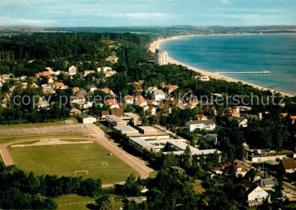 Timmendorfer Strand Ostseeheilbad Sportplatz Fliegeraufnahme