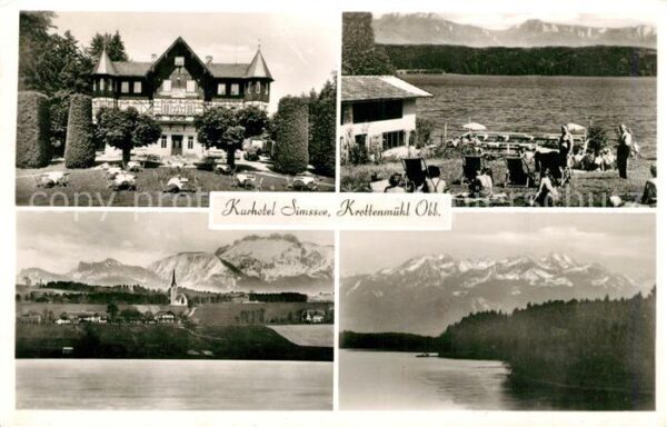 Krottenmuehl Soechtenau Rosenheim Bayern KUrhotel Simssee Panorama