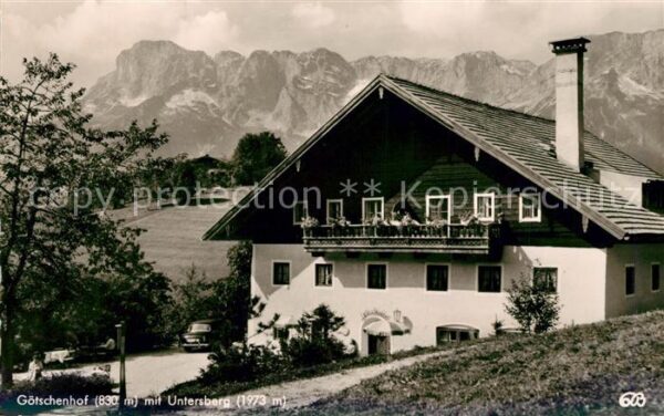 Marktschellenberg Gasthof Goetschenhof mit Untersberg