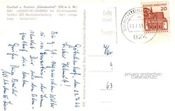 Marktschellenberg Gasthof Goetschenhof mit Untersberg – Bild 2