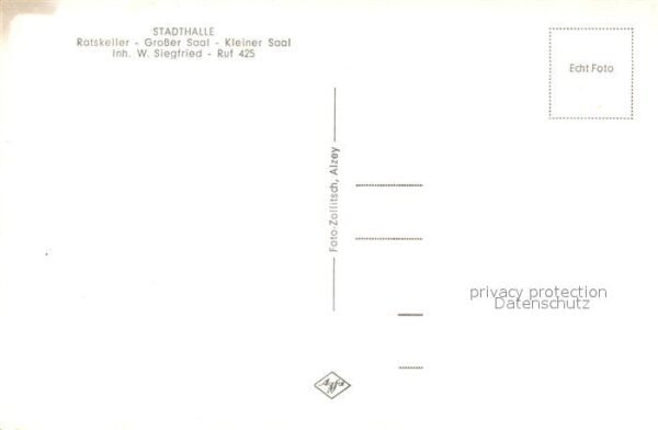 Alzey Stadthalle Ratskeller Gr und Kl Saal – Bild 2