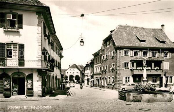 Staufen Breisgau Hauptstrasse Brunnen