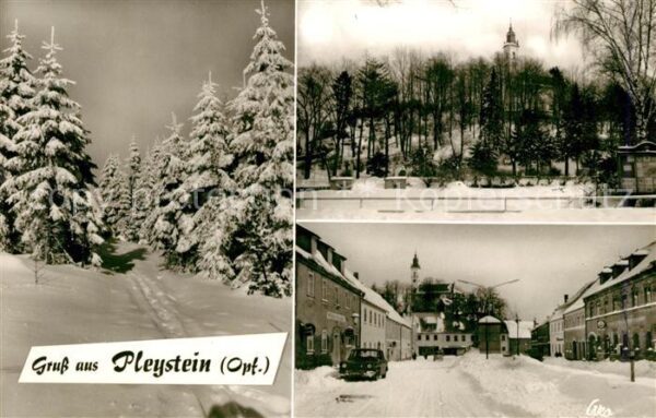Pleystein Winteridyll Dorfstrasse