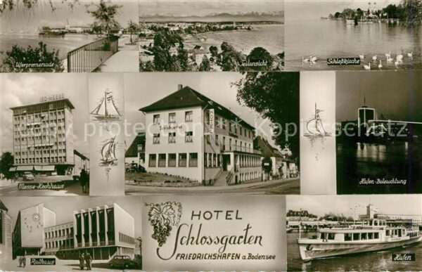 Friedrichshafen Bodensee Hotel Schlossgarten Promenade Schlosskirche Messe Hochh