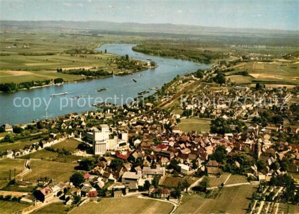 Nierstein Rhein Fliegeraufnahme