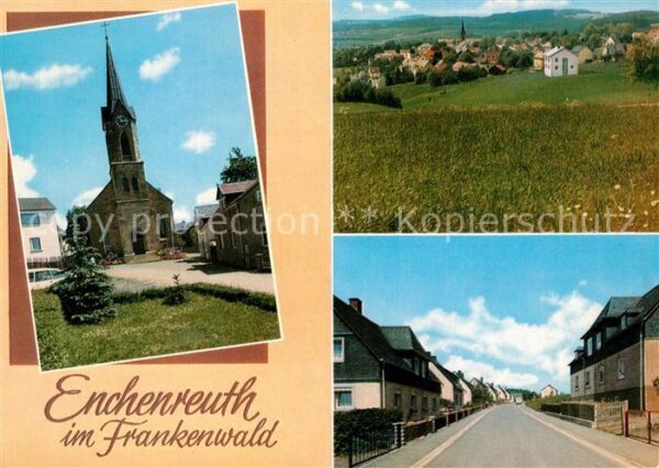 Enchenreuth Kirche Panorama Strasse