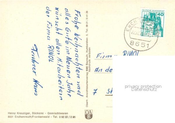 Enchenreuth Kirche Panorama Strasse – Bild 2