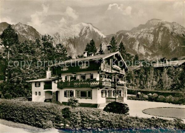 Schoenau Berchtesgaden Landhaus Blumenau mit Kehlstein Goell und Brett