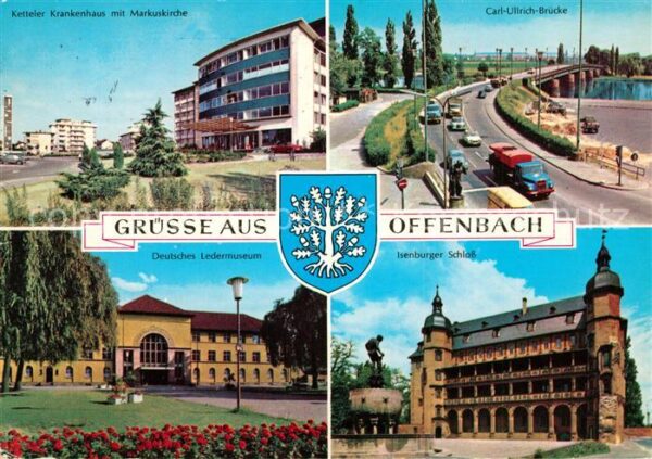 Offenbach Main Ketteler Krankenhaus Markuskirche Carl Ullrich Bruecke Deutsches