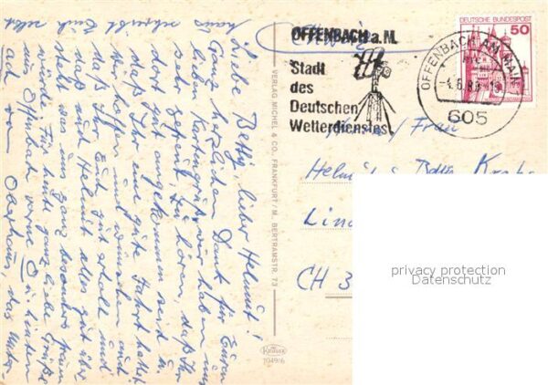 Offenbach Main Ketteler Krankenhaus Markuskirche Carl Ullrich Bruecke Deutsches – Bild 2