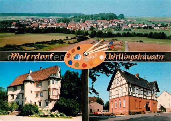 Willingshausen Panorama Schloss Fachwerkhaus