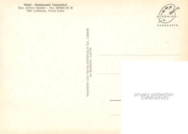 Loffenau Bad Herrenalb Hotel Restaurant Tannenhof – Bild 2