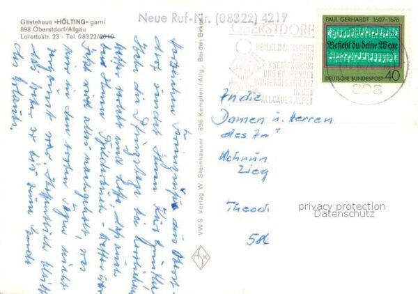Oberstdorf Gaestehaus Hoelting garni – Bild 2