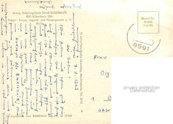 Silberbach Hof Ev Erholungsheim Haus Silberbach Fliegeraufnahme – Bild 2