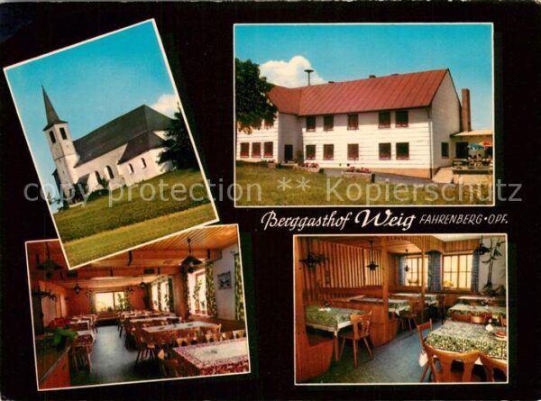 Fahrenberg Oberpfalz Berggasthof Weig Kirche Gastraeume