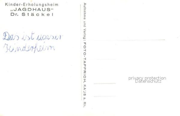 St Goarshausen Kindererholungsheim Jagdhaus – Bild 2