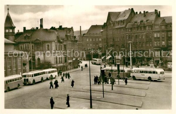 Aue Sachsen Omnibusbahnhof Generalissimus Stalin-Platz