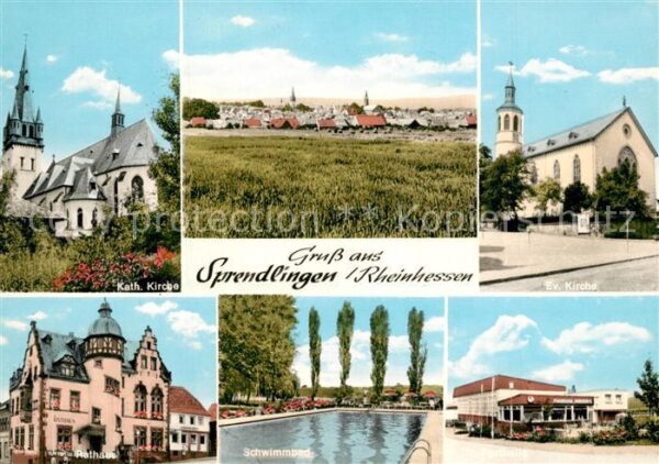 Sprendlingen  Dreieich Evangelische Kirche Rathaus