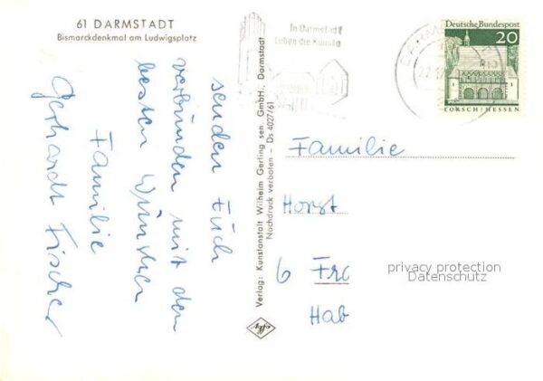 Darmstadt Bismarckdenkmal Ludwigsplatz – Bild 2