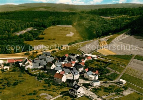 Treisberg Fliegeraufnahme Gasthaus Zum Aussichtsturm