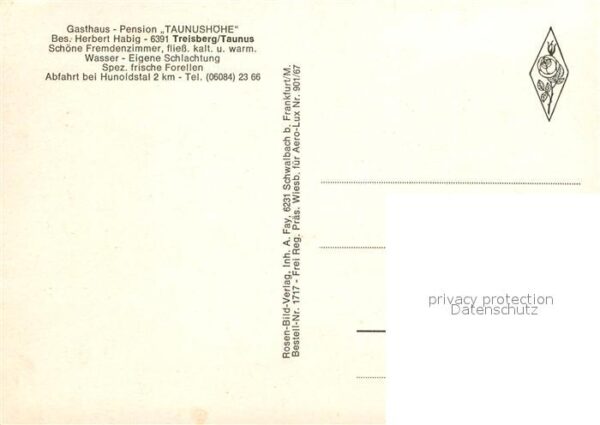 Treisberg Fliegeraufnahme Gasthaus Taunushoehe – Bild 2
